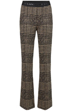 Joella Brown Check Kickflare Trousers