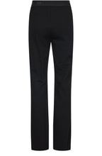 Joella Statement Waistband Black Kickflare Trousers