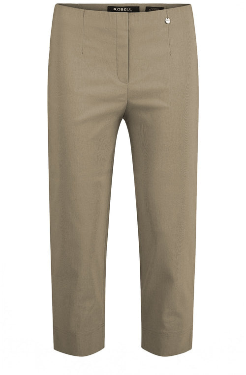 Marie Taupe Crop Trousers