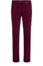Marie Bordeaux Velvet Trousers