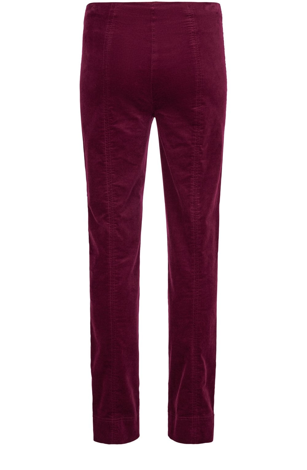 Marie Bordeaux Velvet Trousers