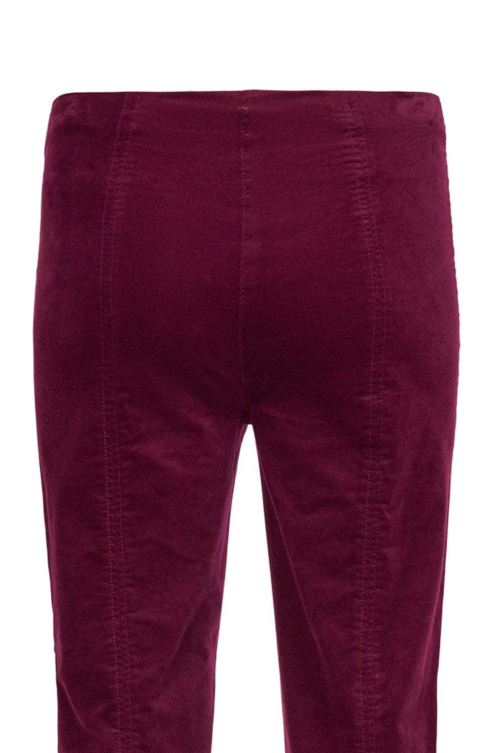 Marie Bordeaux Velvet Trousers