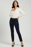 Marie Navy Velvet Trousers