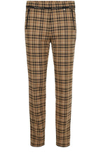 Rita Taupe Checked Trousers