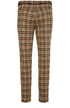 Rita Taupe Checked Trousers