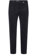 Rose Black Needlecord Ankle Length Trousers