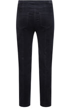 Rose Black Needlecord Ankle Length Trousers
