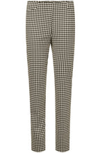 Rose Gold Houndstooth Velour Trousers