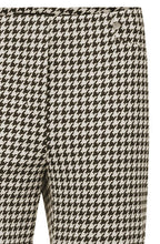 Rose Gold Houndstooth Velour Trousers