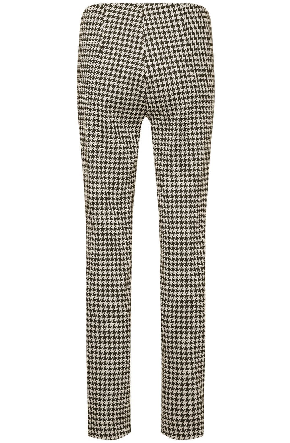 Rose Gold Houndstooth Velour Trousers
