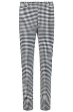 Rose White Houndstooth Velour Trousers
