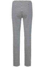 Rose White Houndstooth Velour Trousers