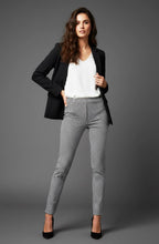 Rose White Houndstooth Velour Trousers