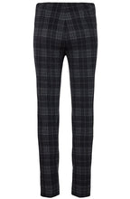 Rose Black and Grey Tartan Velour Trousers