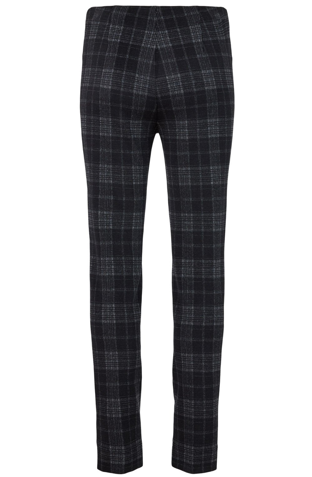 Rose Black and Grey Tartan Velour Trousers