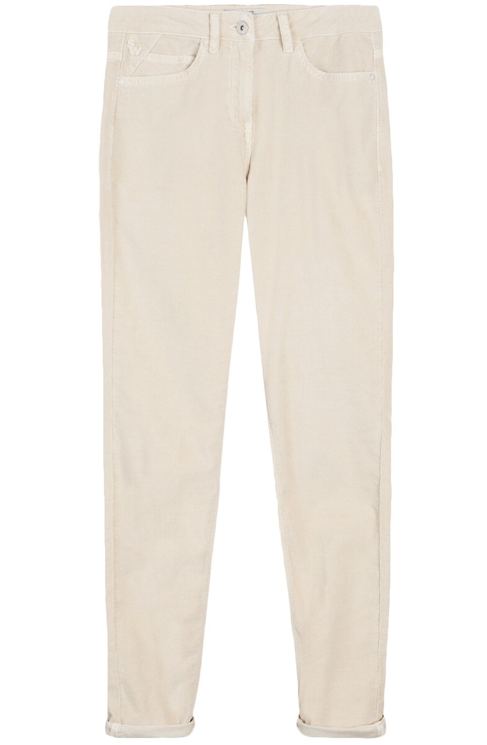 Almond White Cord Trousers