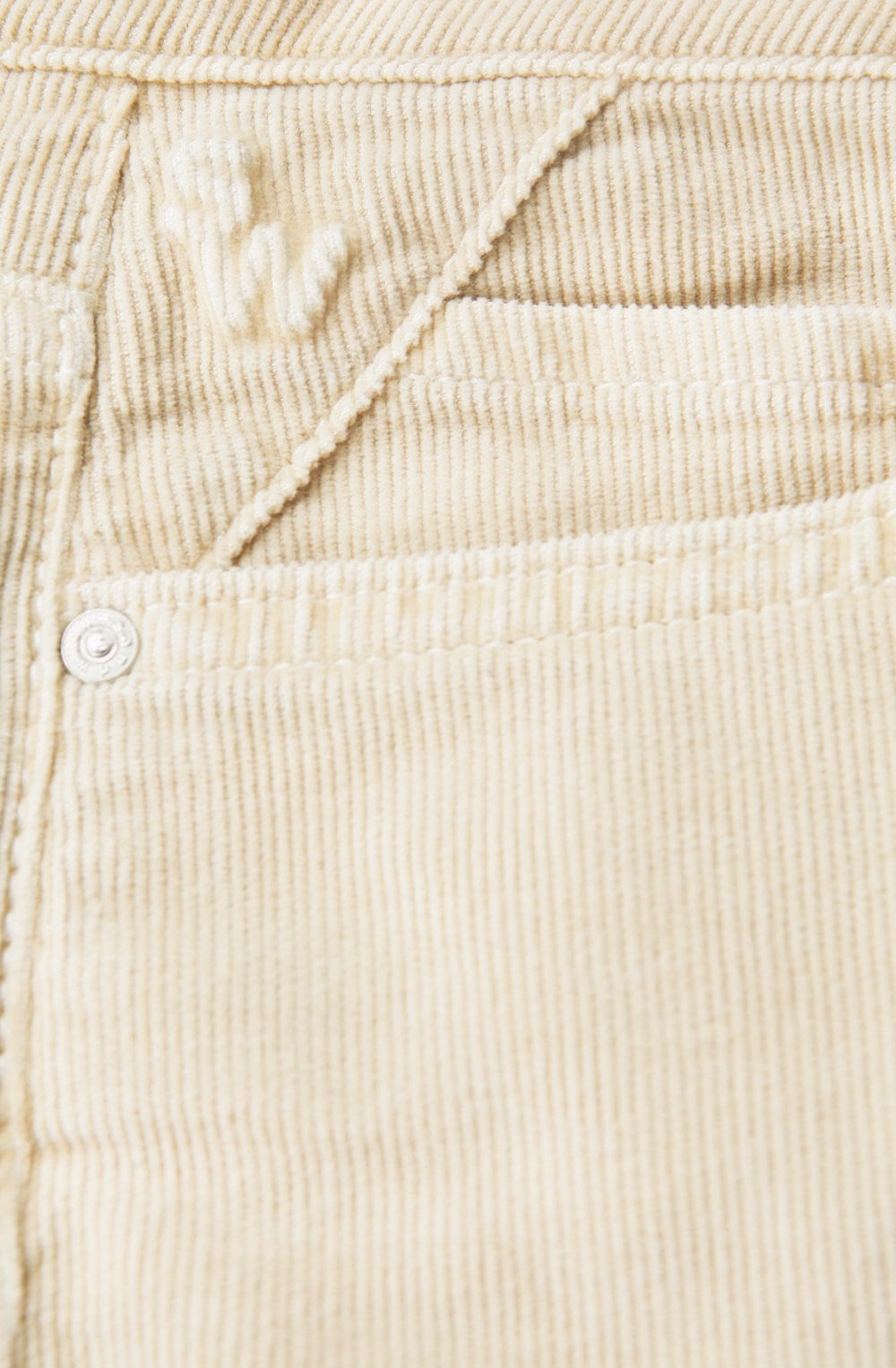 Almond White Cord Trousers