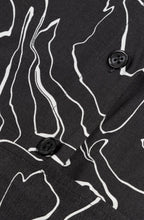 Almost Black Abstract Pattern Jumpsuit