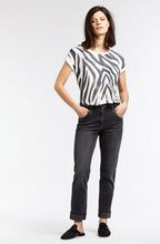 Almost Black Zebra Print T Shirt