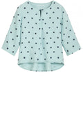 Anise Green Spot Print Blouse