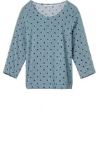 Anise Green Spot Print Blouse
