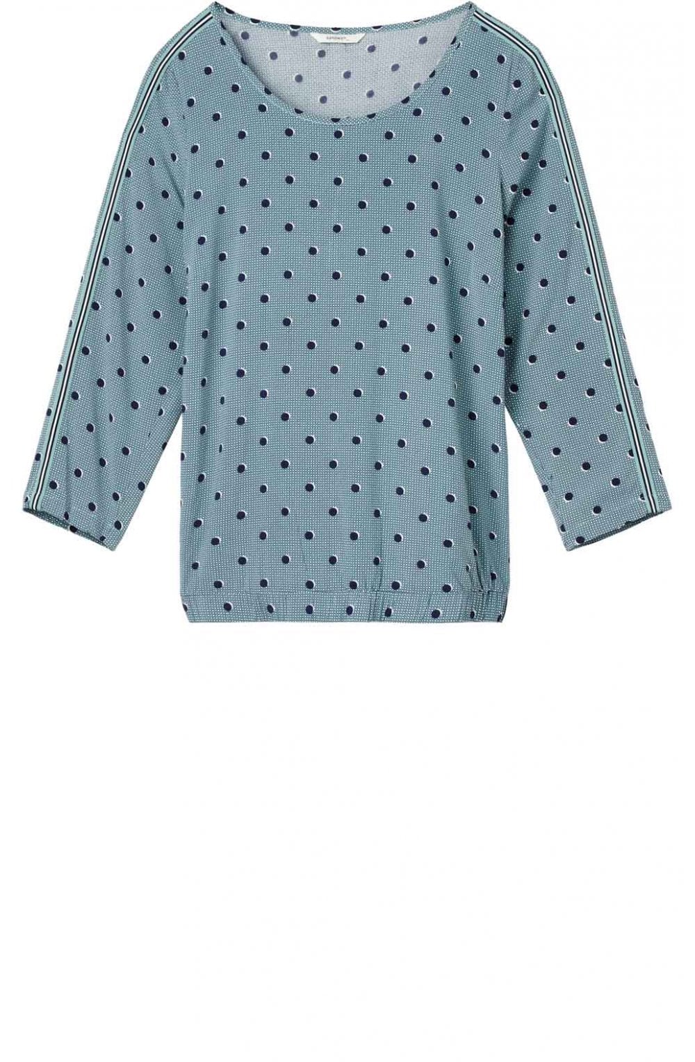 Anise Green Spot Print Blouse
