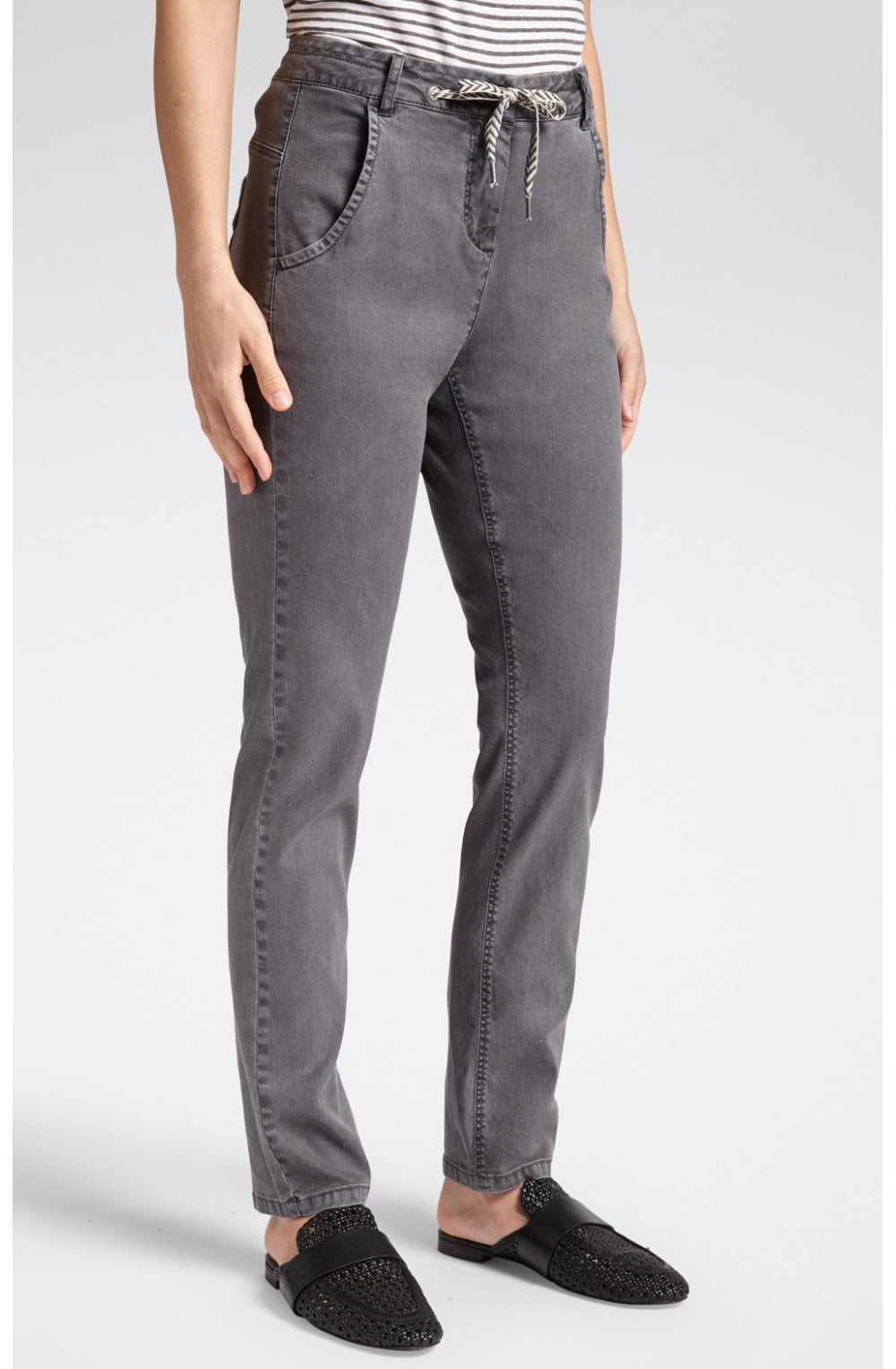 Anthracite Linen Trousers