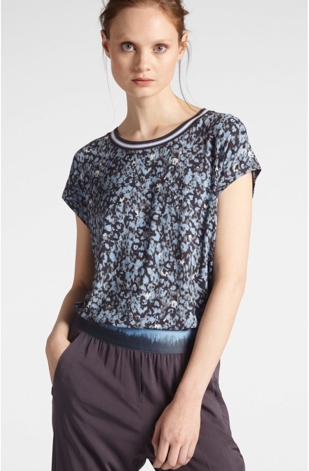 Anthracite Patterned T Shirt