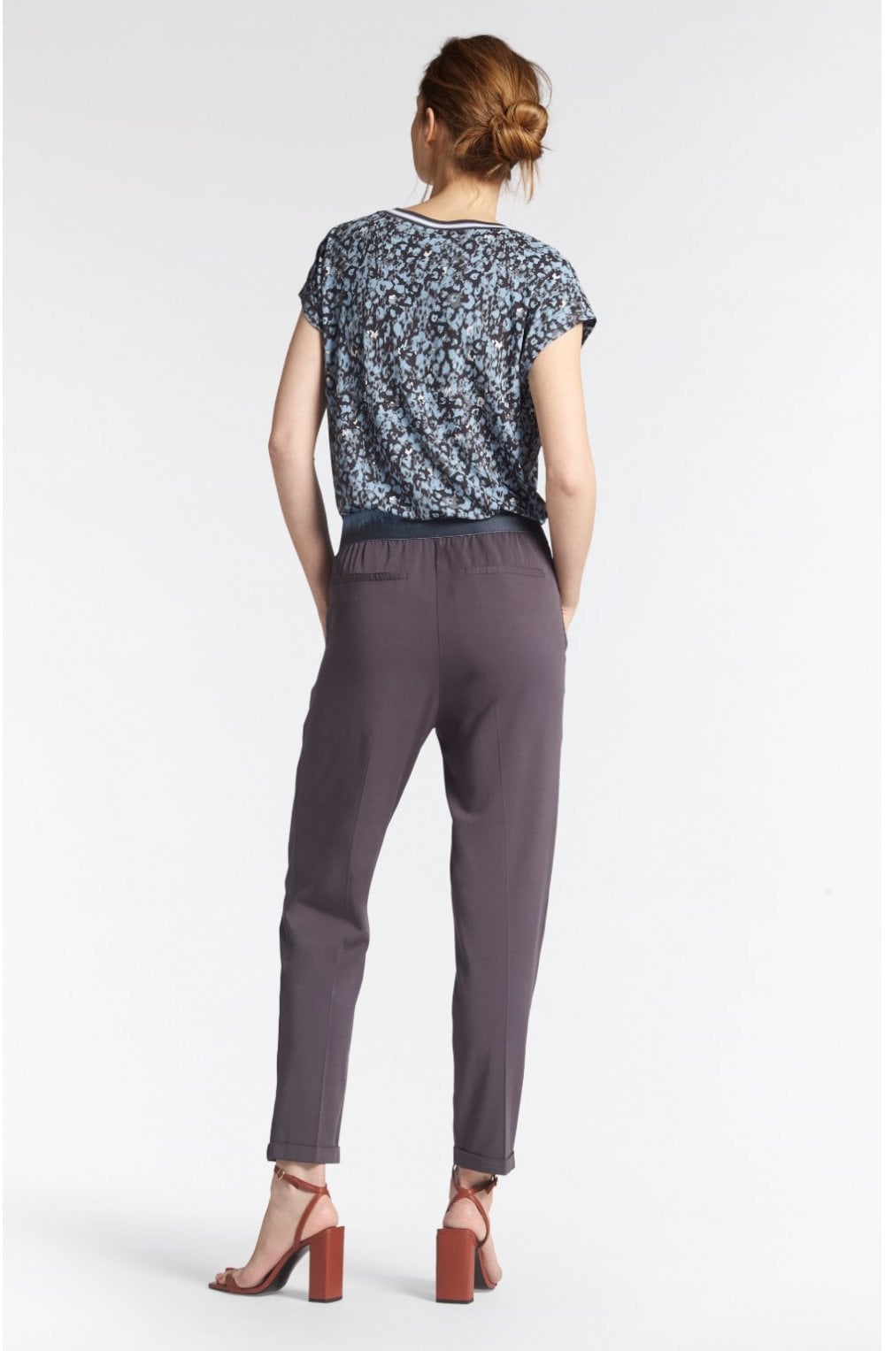 Anthracite Patterned T Shirt