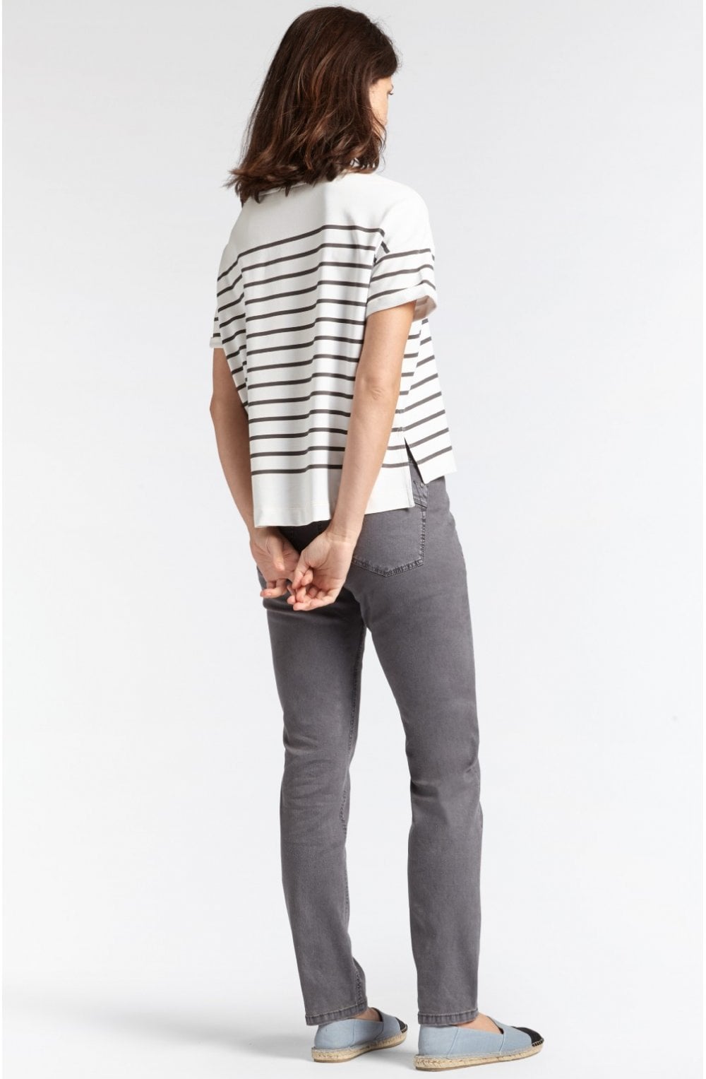 Anthracite Striped Top