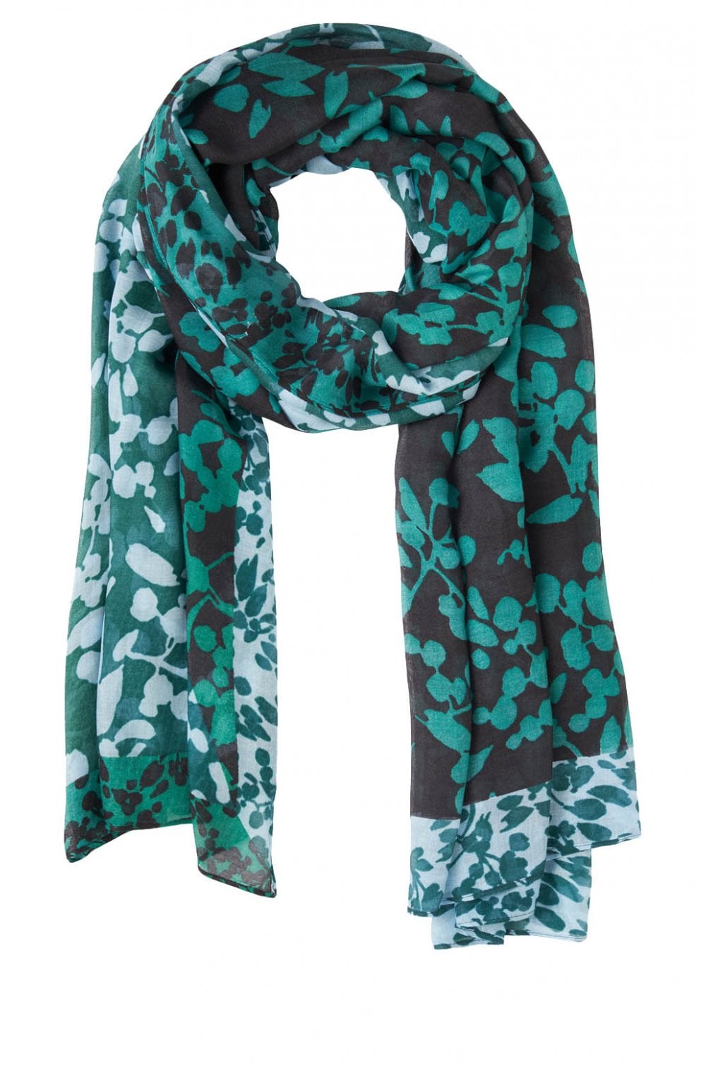 Apple Green Patterned Scarf