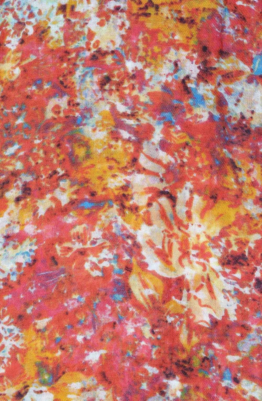 Baked Apple Floral Print Scarf