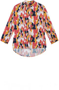 Baked Apple Striking Print Blouse
