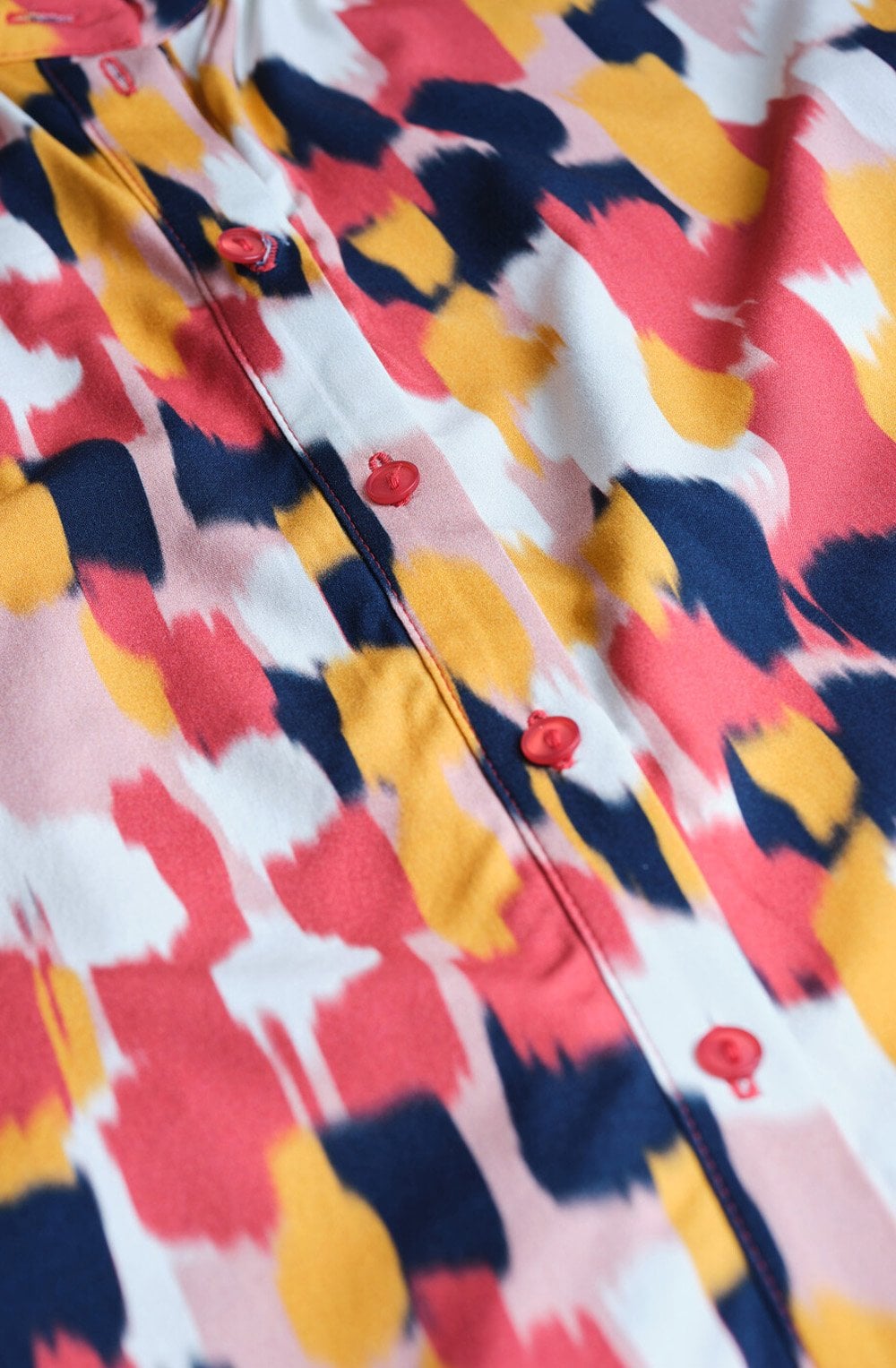 Baked Apple Striking Print Blouse