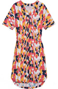 Baked Apple Striking Print Dress