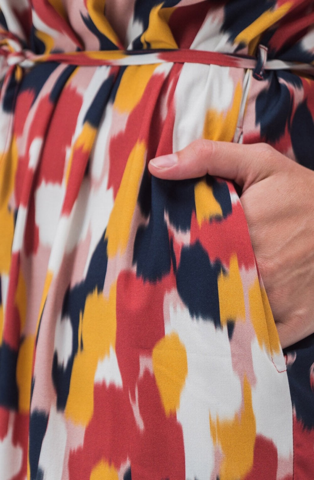 Baked Apple Striking Print Dress