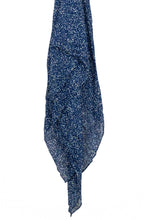 Bell Blue Intricate Pattern Lightweight Scarf
