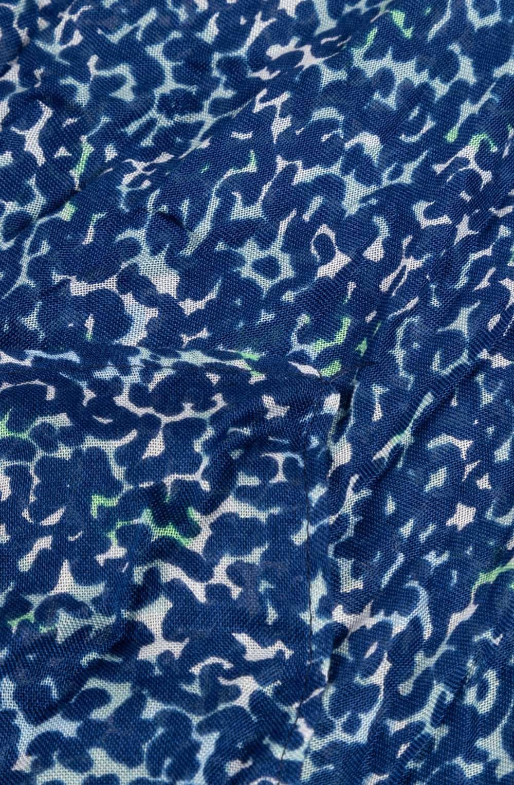 Bell Blue Intricate Pattern Lightweight Scarf