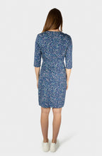 Bell Blue Jersey Wrap Effect Dress
