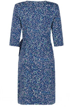 Bell Blue Jersey Wrap Effect Dress