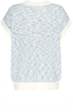 Bell Blue Ribbed Knit Pullover