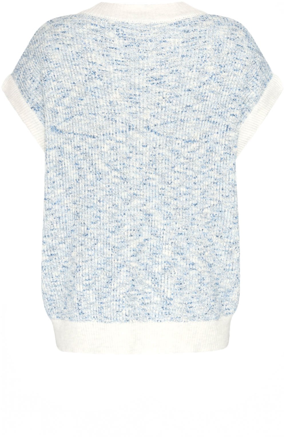 Bell Blue Ribbed Knit Pullover