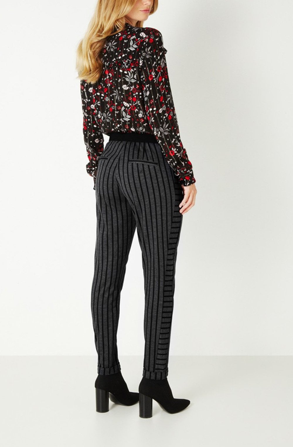 Black and Grey striped Jeggings