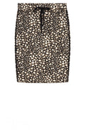 Black & Beige Patterned Skirt