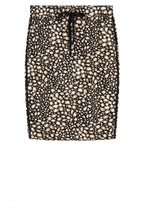 Black & Beige Patterned Skirt