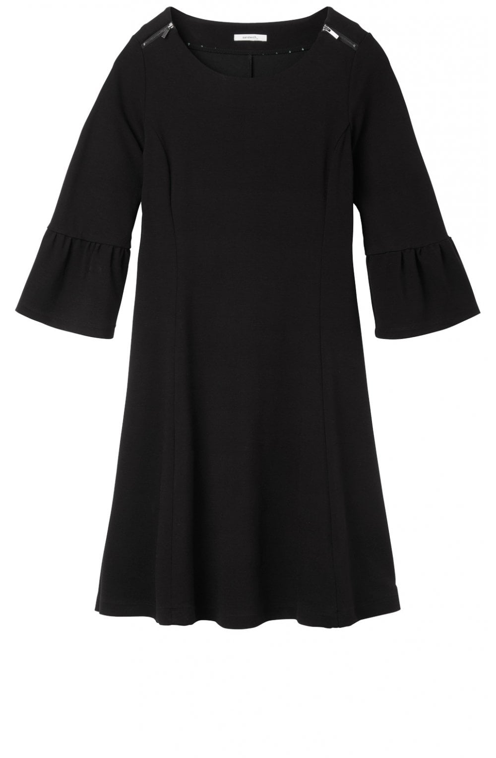 Black Bell Sleeve Dress