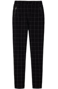 Black Check Trousers