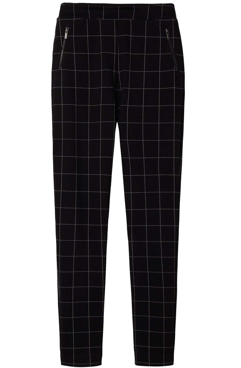 Black Check Trousers