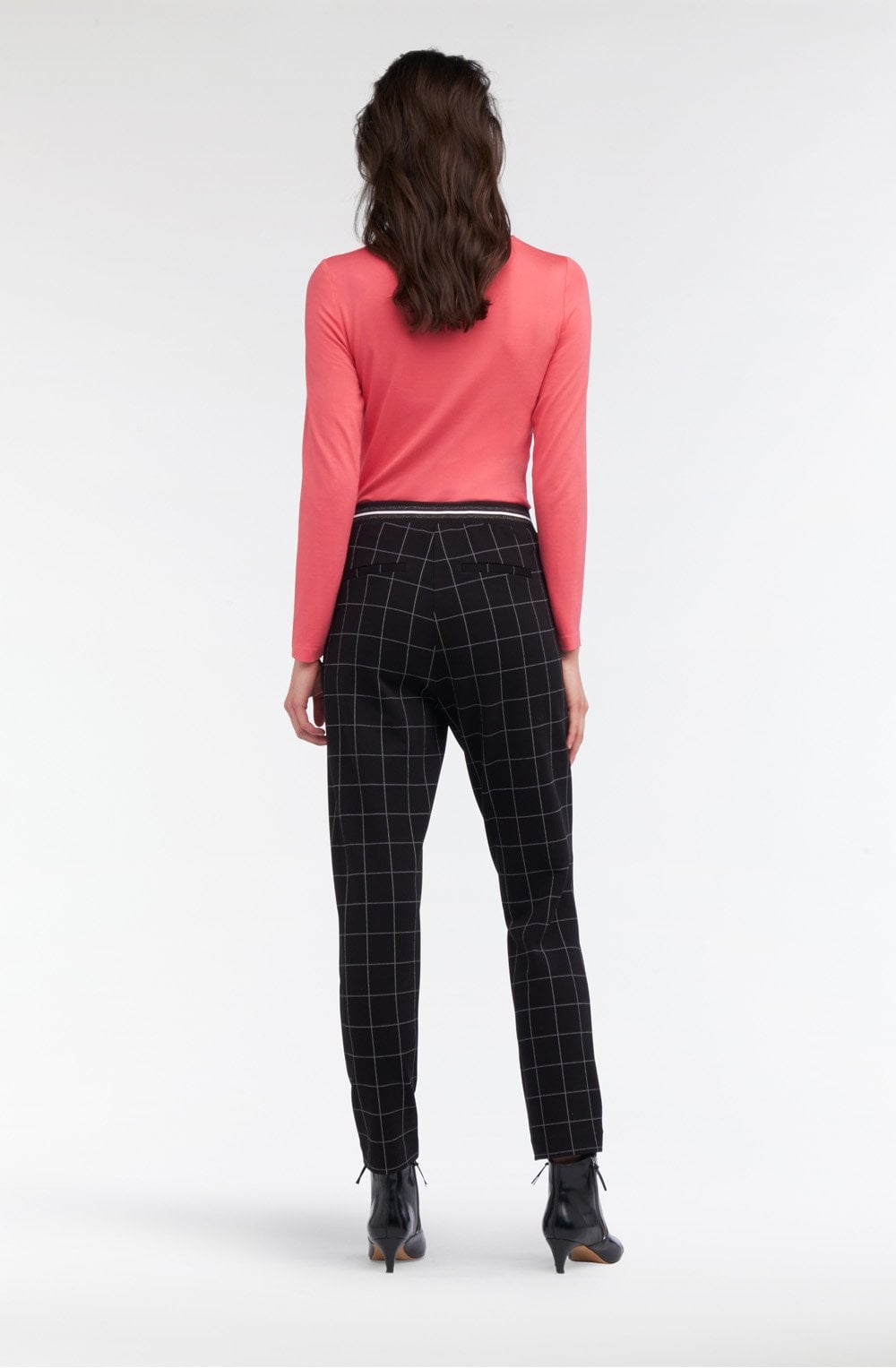 Black Check Trousers
