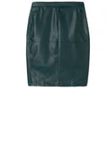 Black Faux Leather Skirt